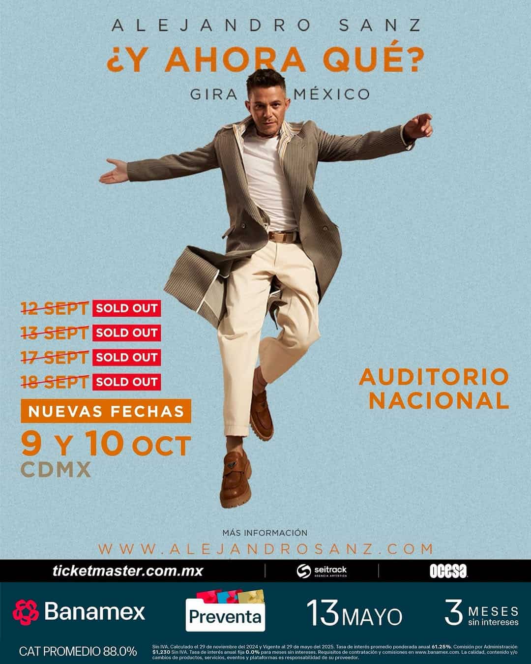 Alejandro Sanz en Ciudad de México 2025
