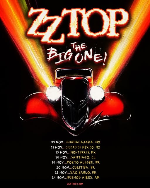 ZZ Top en México 2026: fechas, ciudades y todo sobre su gira “The Big One!”